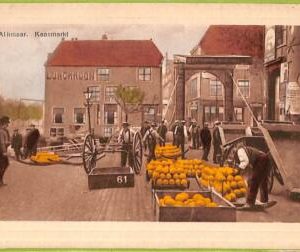 ad2034 - NETHERLANDS - VINTAGE POSTCARD  - Alkmaar, Kaasmarkt