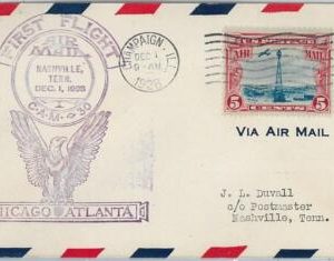 60093 - USA -  First Flight COVER: CHICAGO - ATLANTA: NASHVILLE - AMC: 30 S2