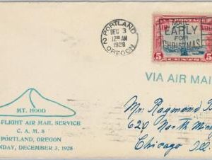 60123 - USA -  First Flight COVER: C.A.M. 8 - PORTLAND Oregon - 03.12.01928