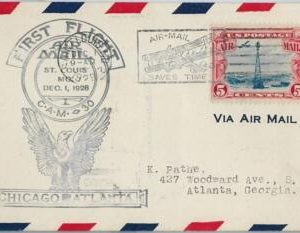60115 - USA -  First Flight COVER: CHICAGO - ATLANTA: St LOUIS - AMC: 30 E8