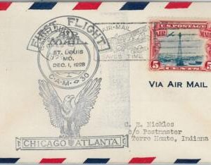 60117 - USA -  First Flight COVER: CHICAGO - ATLANTA: St LOUIS - AMC: 30 E8