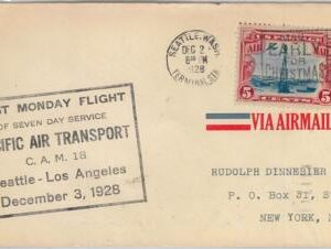 60120 - USA -  First Flight COVER: SEATTLE - LOS ANGELES 1928