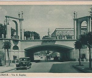 44217  CARTOLINA d'Epoca - CATANIA Città - Via S. Euplio