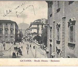 44218    CARTOLINA d'Epoca - CATANIA Città - STRADA ATENEA