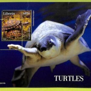 B0499 - LIBERIA - ERROR MISPERF Stamp Sheet - 2022 - Reptiles,Turtles