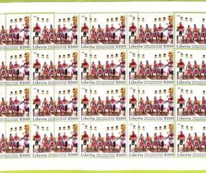 B0553 - LIBERIA - ERROR MISPERF Stamp Sheet - 2022 - Cultures, Costumes, Dances
