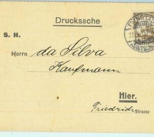 BK0553 - GERMANY Postoffice in CHINA - Postal HISTORY - CARD from TSINGTAU 1913