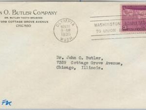 65625 UNITED STATES USA -  FDC COVER  1939: Scott   # 839 - MAP