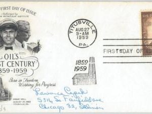 65651 - UNITED STATES USA -  FDC COVER  1959 with  CACHET:  OIL Petrol