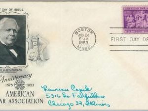 65649 - UNITED STATES USA -  Cachet FDC COVER  1953 Scott # 1022  -  BAR Lawyers