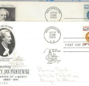 65652 - UNITED STATES USA -  SET of 2 Cachet FDC COVERs  1960 - LIBERTY