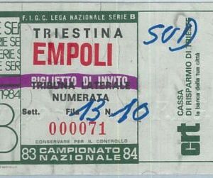 69659 - Vecchio  BIGLIETTO PARTITA CALCIO - 1983/ 1984: TRIESTINA - EMPOLI