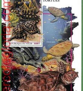 B1672 - NIGER -  Stamp Sheet - 2023 -  Reptiles, Turtles