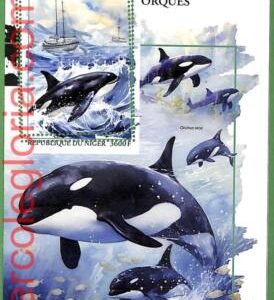 B1675 - NIGER - ERROR MISPERF Stamp Sheet - 2023 - Killer Whales, Marine Life