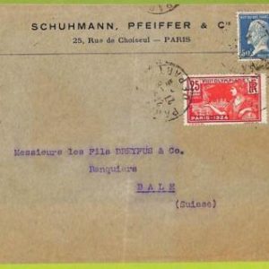 ZA1321 - FRANCE - POSTAL HISTORY - Olympic Game - 27.6.1924