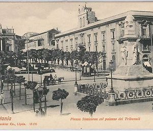44263    CARTOLINA d'Epoca - CATANIA Città - PIAZZA STESICOREA