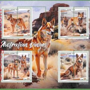B1795 - SIERRA LEONE - ERROR MISPERF Stamp Sheet - 2023 - Animals