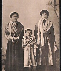 ab3934 -  CARTOLINA  D'EPOCA - Torino  Provincia - Costume Valdese