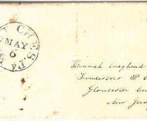 72323 - UNITED STATES USA - PREPHILATELIC Cover:  WEST CHES, PA  1839 - 10 cents