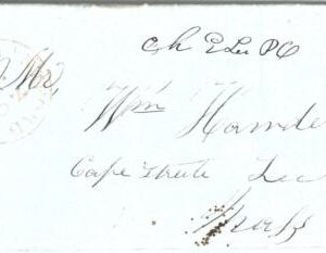 72352  - UNITED STATES USA - PREPHILATELIC Cover:  NEW  HARTFORD, CT 1800's