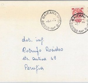 66093  - ITALIA Repubblica - STORIA POSTALE - FALSO POSTALE su BUSTA siracusana