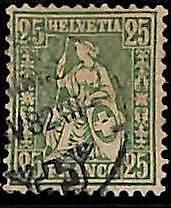 95022f - SWITZERLAND  -  STAMP -   Yvert # 54 - Very Fine USED