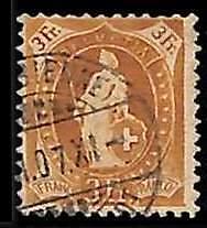 95021cA  - SWITZERLAND  -  STAMP -   Yvert #  99 -  USED