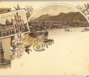 40254   CARTOLINA d'Epoca - COMO Città : RICORDO / GRUSS - DUOMO