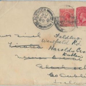 74803 - POSTAL HISTORY - GOLD COAST -  STATIONERY COVER to IRELAND  1921