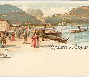 40257  CARTOLINA d'Epoca - COMO Città : RICORDO / GRUSS