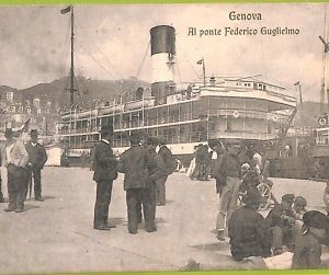 aa9239- CARTOLINA D'EPOCA  GENOVA Città : Al ponte Federico Guglielmo