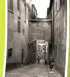 aa9250- CARTOLINA D'EPOCA  GENOVA Città : Salita Cannoni
