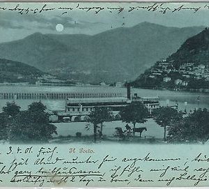 40289 CARTOLINA d'Epoca - COMO Città : PORTO 1901