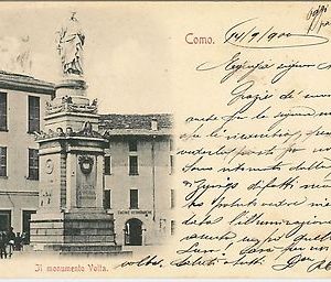 40292   CARTOLINA d'Epoca - COMO Città : MONUMENTO VOLTA 1900