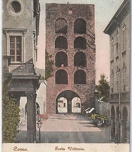 40293  CARTOLINA d'Epoca - COMO Città : PORTA VITTORIA 1903