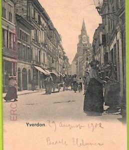 ad6555 - SWITZERLAND Schweitz- Ansichtskarten VINTAGE POSTCARD -  Yverdon - 1902