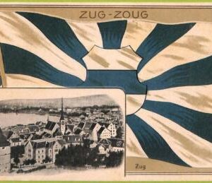 ad6752 - SWITZERLAND Schweitz - Ansichtskarten VINTAGE POSTCARD - Zug, FLAG
