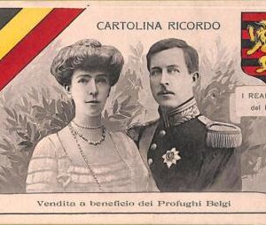 ac0122  - BELGIUM - Carte Postal Ancienne VINTAGE  POSTCARD - Flag ROYALTY!