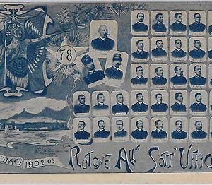 40300  CARTOLINA d'Epoca - REGGIMENTALI:  FANTERIA COMO: PLOTONE SOTTT'UFFICIALI