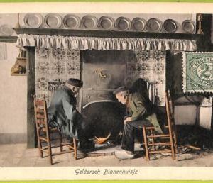 ad2091 - NETHERLANDS - VINTAGE POSTCARD  - Geldersch Binnenhuisje - 1918