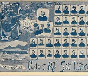 40302 CARTOLINA d'Epoca - REGGIMENTALI: FANTERIA -  COMO:  SOTTT'UFFICIALI