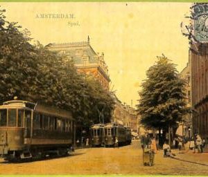 ad2068 - NETHERLANDS - VINTAGE POSTCARD  - Amsterdam, Spui
