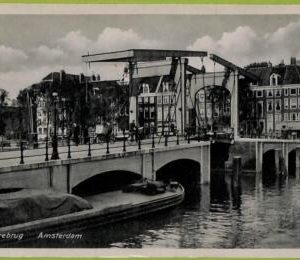 ad2054 - NETHERLANDS - VINTAGE POSTCARD  - Amsterdam, Magerebrug - 1937