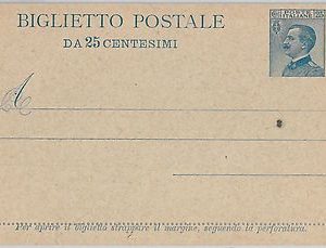 53609 - REGNO - INTERO Biglietto POSTALE: Sassone # B 16