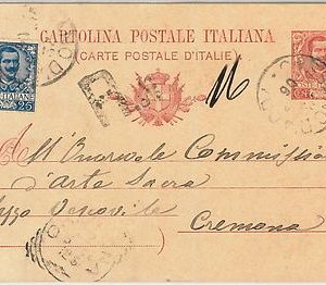 53613 - REGNO - INTERO POSTALE spedito RACCOMANDATA 1906