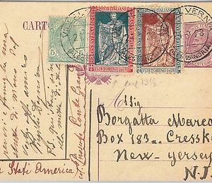 53618 - REGNO - INTERO POSTALE: Sassone # C 47  con Sass 231 + altri valori 1928