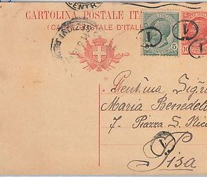 5360 - REGNO - INTERO POSTALE con bell'annullo 1919