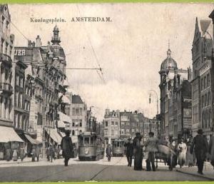 ad2061 - NETHERLANDS - VINTAGE POSTCARD  - Amsterdam, Koningsplein - 1913