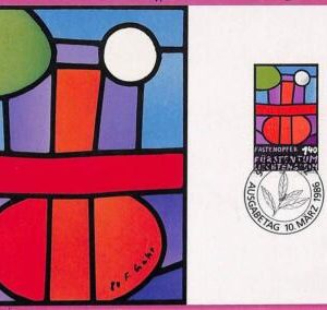 ag3403 -  Liechtenstein - POSTAL HISTORY - Maximum Card - 1986 ART
