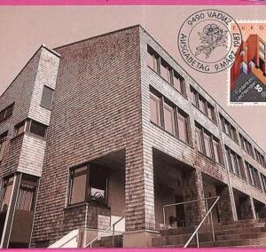 ag3419 - Liechtenstein - POSTAL HISTORY Set of 2 Maximum Card 1987 ARCHITECTURE